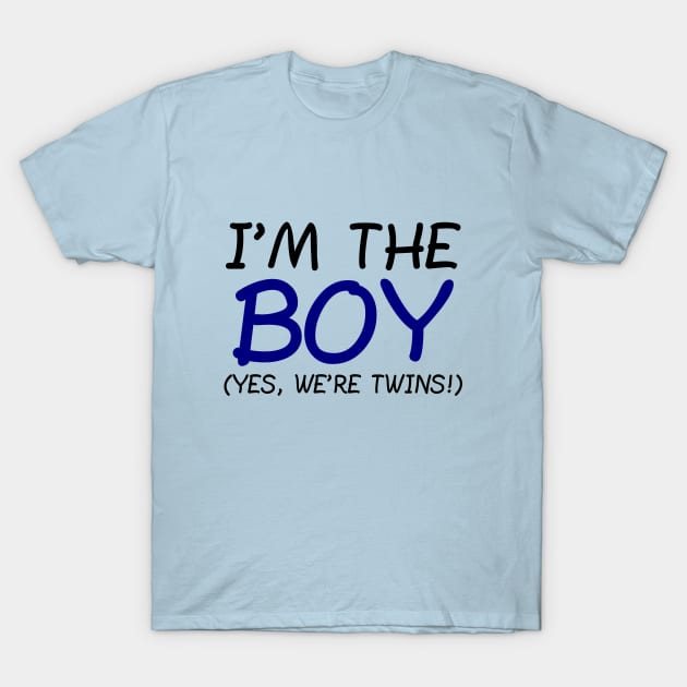 I'm The Boy, Yes We're Twins T-Shirt by PeppermintClover